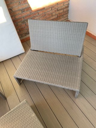 Conjunto Ratan Terraza 2 Sofas y Mesa