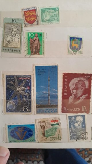 Lote Sellos Antiguos URSS y Bulgaria