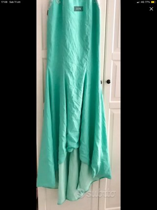 Vestito lungo azzurro Tiffany S da cerimonia