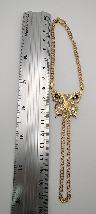 Pulsera Manita Mariposa Oro