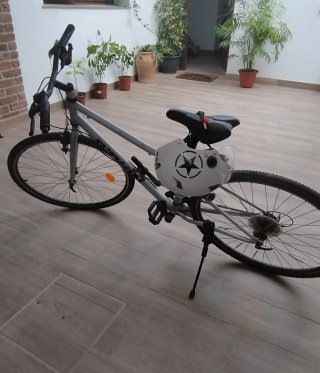Bicicleta Decathlon Plata