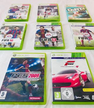 8 Juegos Xbox 360: FIFA, PES, Dirt 3, Forza MS 4