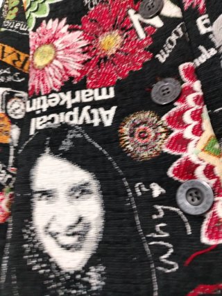 Cappotto Desigual Nero Multicolor Taglia M