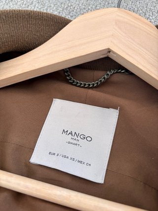 Cazadora ante marrón Mango