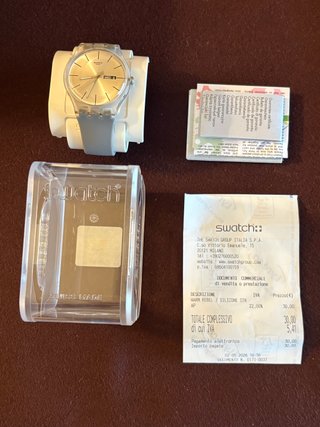 Swatch Quarzo Trasparente Giorno/Data