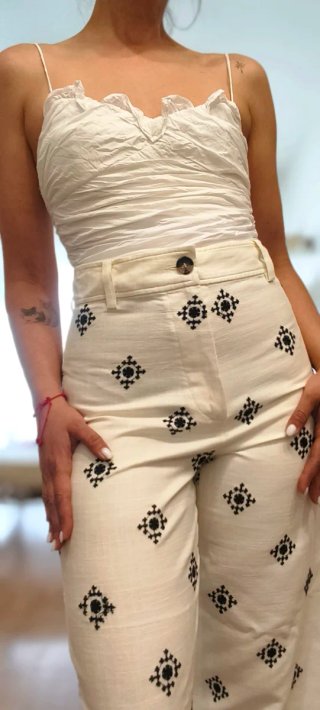Top Zara Talla S Blanco