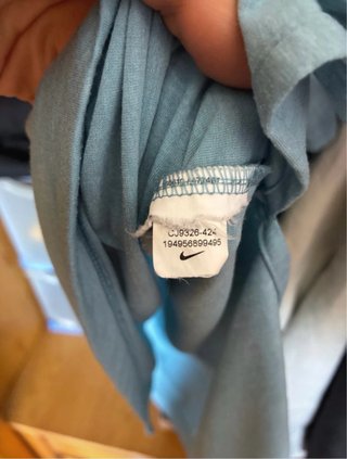 Camiseta Nike Dry Fit Yoga Talla S Turquesa