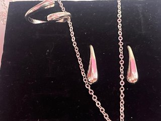 Conjunto Plata Ley Gota