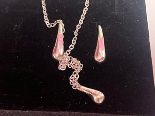 Conjunto Plata Ley Gota