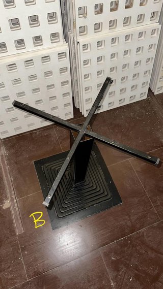 Pie de mesa negro para hostelería (lote)