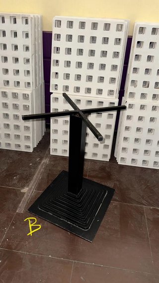 Pie de mesa negro para hostelería (lote)