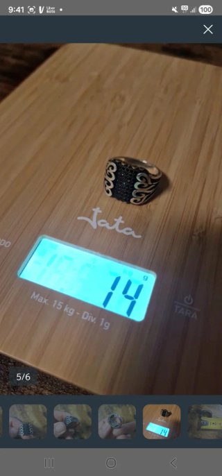 Anillo Sello Plata Negro