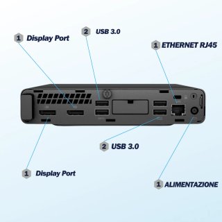 Mini PC HP i5-8400T 16GB RAM 512GB SSD Win11