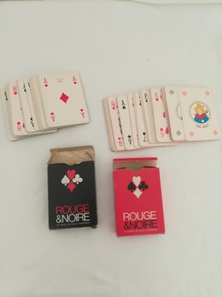 Carte da gioco vintage Rouge & Noire