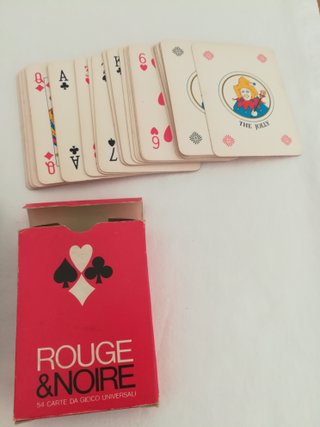 Carte da gioco vintage Rouge & Noire