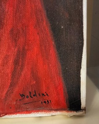 Pintura militar sobre lienzo
