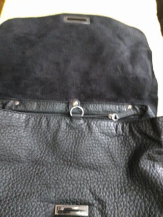 Borsa Tosca Blu Nera Pelle martellata..