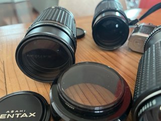 Lote Cámara Pentax MX + Accesorios