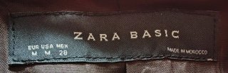 Chaquetón Zara Basic Talla M Fucsia