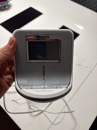 Radio Despertador Philips AJ100 Plata/Blanco