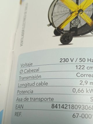 Ventilador Industrial 122cm