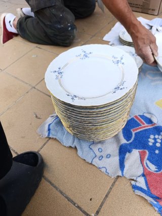 Vajilla porcelana portuguesa antigua