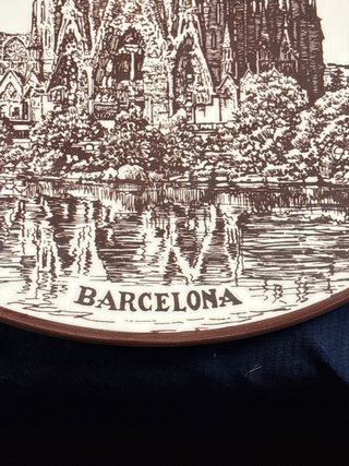Plato Cerámica Sagrada Familia Barcelona