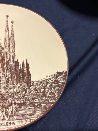 Plato Cerámica Sagrada Familia Barcelona