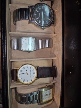 Archivador de relojes de piel sintética