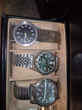 Archivador de relojes de piel sintética