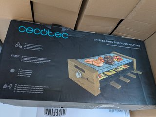 Cecotec Raclette Cheese&Grill 8600 Wood AllStone