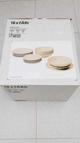 Set 18 Platos IKEA FÄRGKLAR