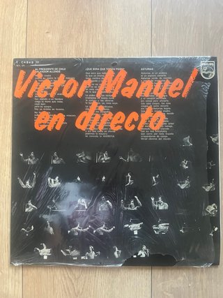Disco Vinilo Víctor Manuel en Directo