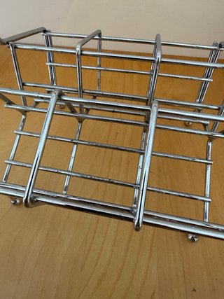 Especiero metal con 6 botes de cristal