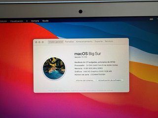MacBook Air 11 2014 Plata