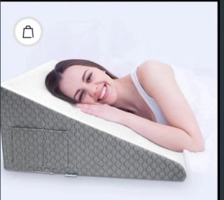 Almohada Antireflujo Gris y Blanca