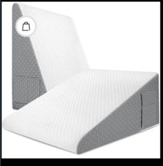 Almohada Antireflujo Gris y Blanca