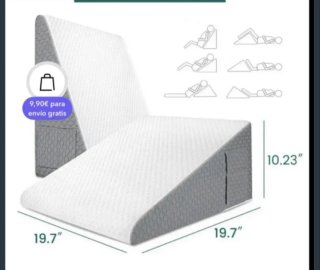 Almohada Antireflujo Gris y Blanca