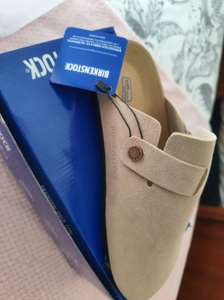 Zuecos Birkenstock Beige Mujer