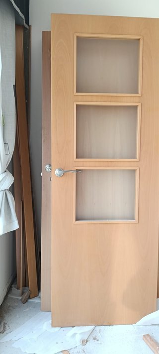 7 Puertas Haya con Cristal