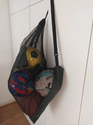 Borsa a rete per palloni da calcio e basket