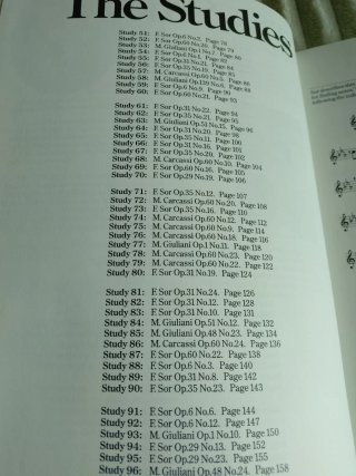 Partitura Guitarra Clásica 100 Graded Studies