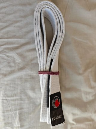 Traje Jiu Jitsu blanco Fujimae - Talla A3 / 180