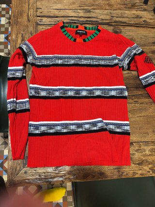 Jersey Desigual Rayas Multicolor Rojo