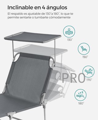 Tumbona plegable - SONGMICS