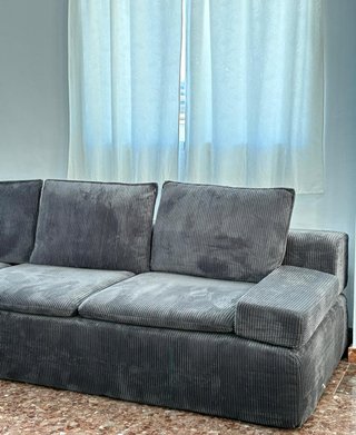 Sofá Gris Cheisllounge Basel