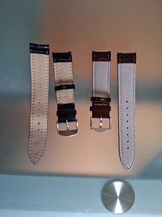 2 cinturini orologio pelle anse 20mm