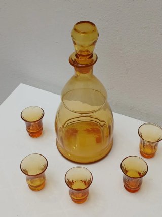 Set Bicchieri e Caraffa Vintage Made in Italy