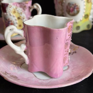 Servizio caffè antico con lattiera
