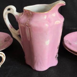 Servizio caffè antico con lattiera